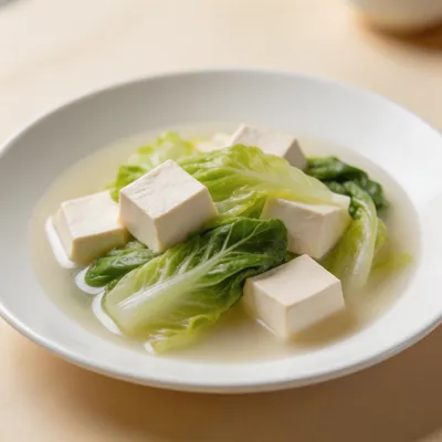 Bai Cai Doufu — Cabbage and Tofu Stew
