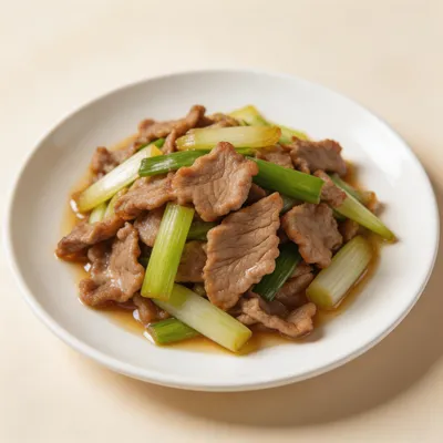Quick-Fried Lamb with Scallions