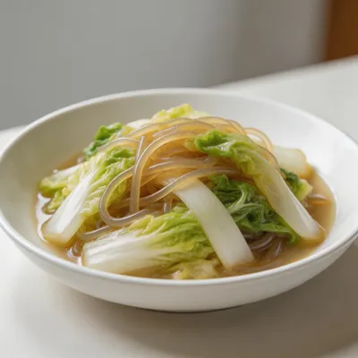 Da Bai Cai Fen Tiao — Napa Cabbage with Glass Noodles