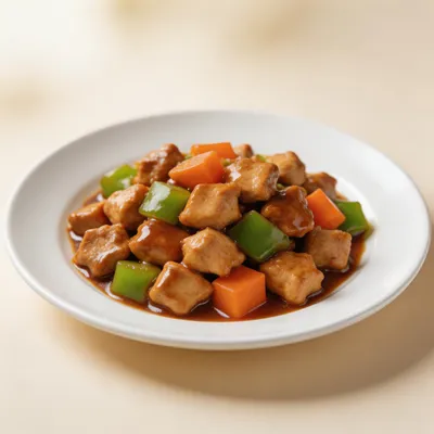 Diced Chicken in Bean Sauce