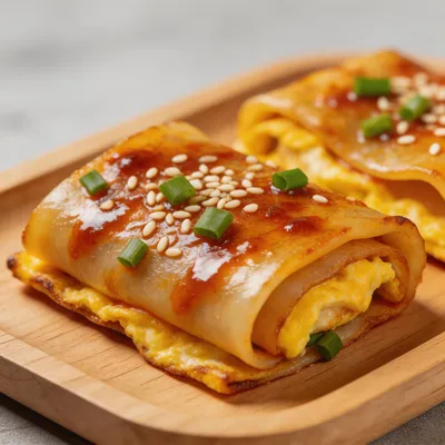 Grilled Cold Noodle Wrap