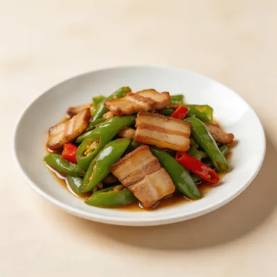 Stir-Fried Pork with Chili Peppers