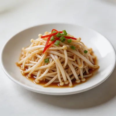 Liang Ban Jin Zhen Gu — Cold Dressed Enoki Mushrooms
