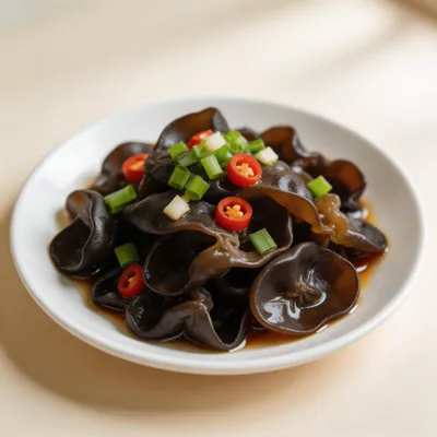Liang Ban Mu Er — Cold Black Fungus Salad