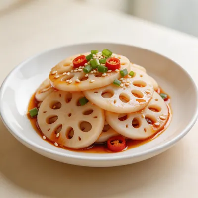Liang Ban Ou Pian — Cold Dressed Lotus Root Slices