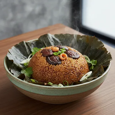 Lo Mai Gai — Sticky Rice in Lotus Leaf