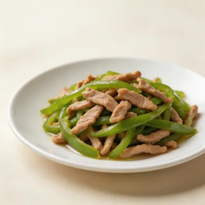 Qing Jiao Rou Si — Shredded Pork with Green Peppers