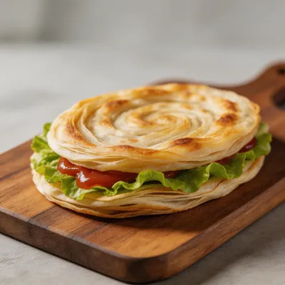 Shou Zhua Bing — Flaky Scallion Pancake