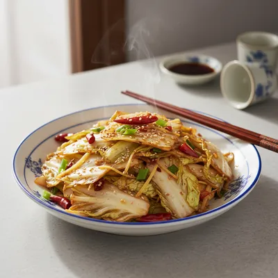 Hot and Sour Cabbage — The Ubiquitous Side Dish