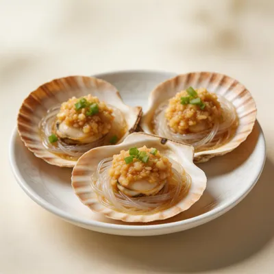 Steamed Scallops with Garlic