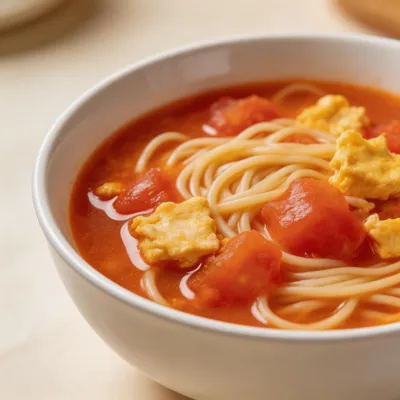 Xi Hong Shi Ji Dan Mian — Tomato and Egg Noodle Soup