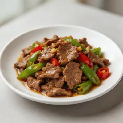 Xiao Chao Huang Niu Rou — Stir-Fried Yellow Cattle Beef