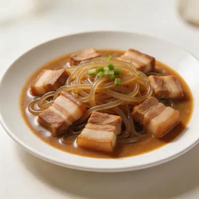 Braised Pork with Glass Noodles